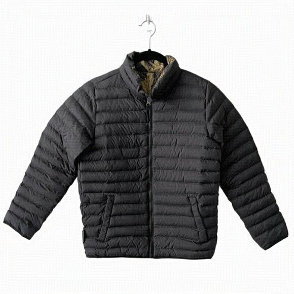 BURTON Puffer Jacket Full Zip Reversible Snowboard Black Medium - Picture 1 of 10